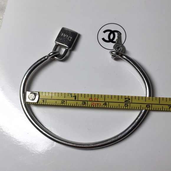 🖤RARE💕DIOR SILVER VTG CUFF - Picture 9 of 12